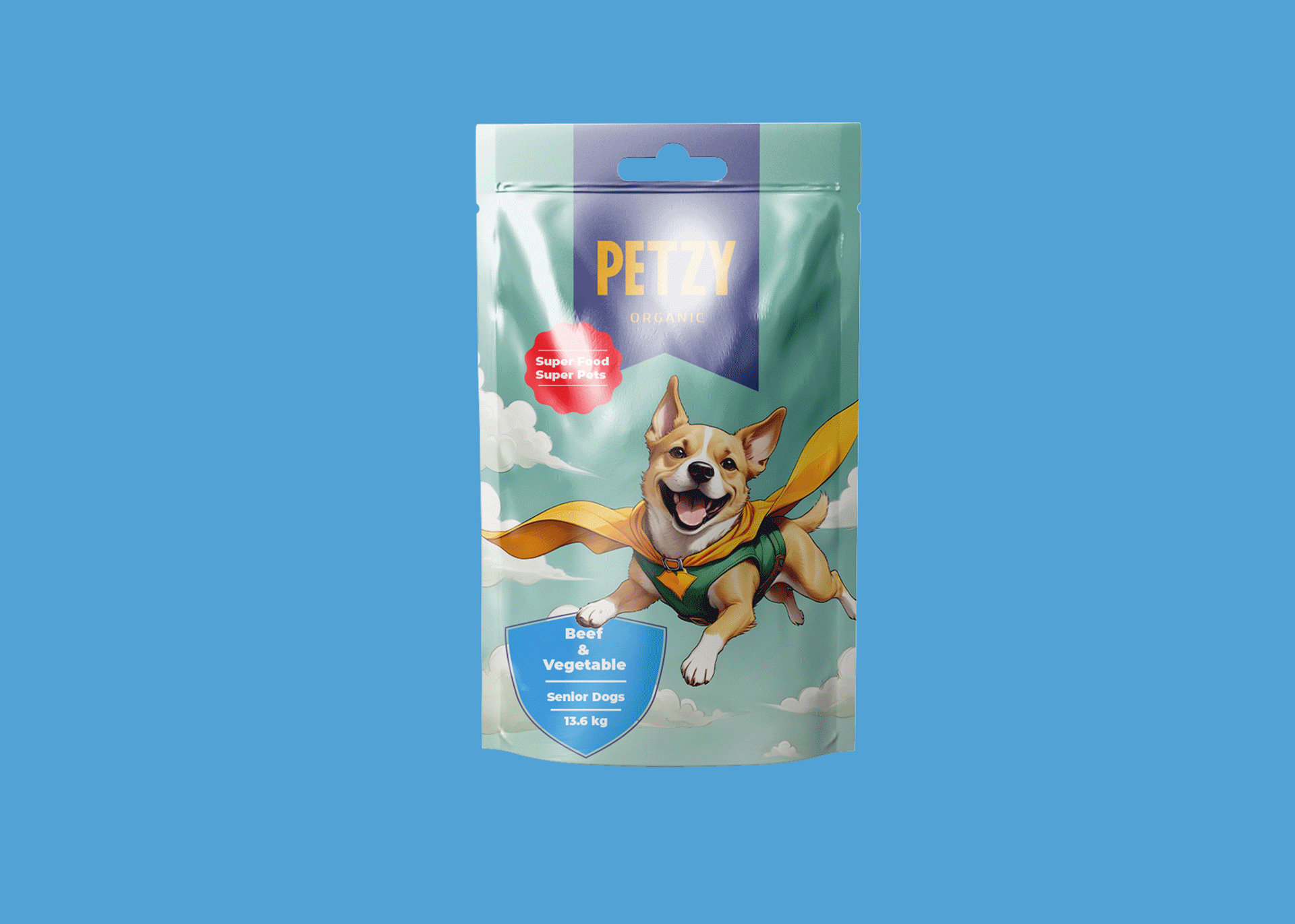 Анимирано представяне на опаковката на Petzy Organic